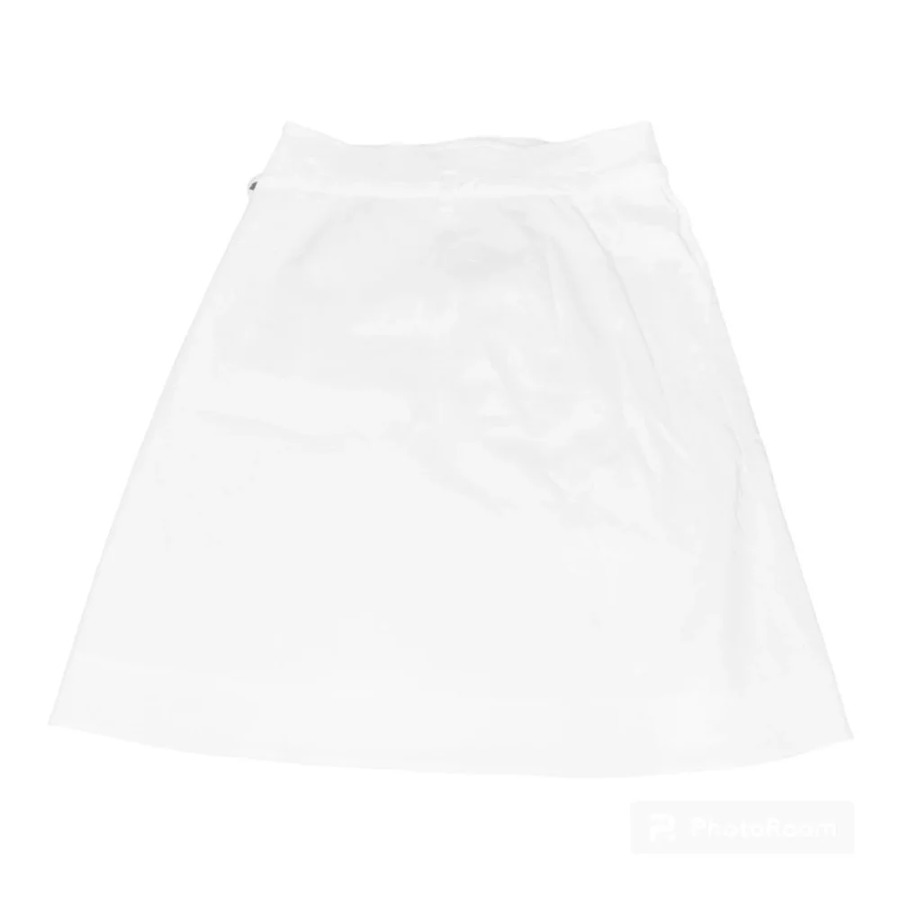 NWT THEORY A-Line Linen Tie Skirt White Eco Crunch Wash